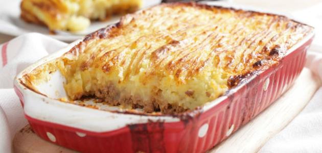 طريقة صينية البطاطس بالبشاميل