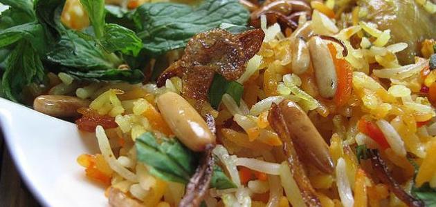 طريقة طبخ الأرز بالبهارات السبعة طريقة طبخ الأرز بالبهارات السبعة