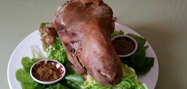 طريقة طبخ رأس الغنم طريقة طبخ رأس الغنم