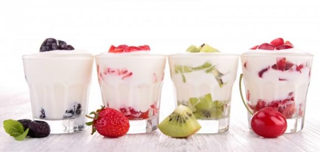 طريقة عمل آيس كريم بالفواكه