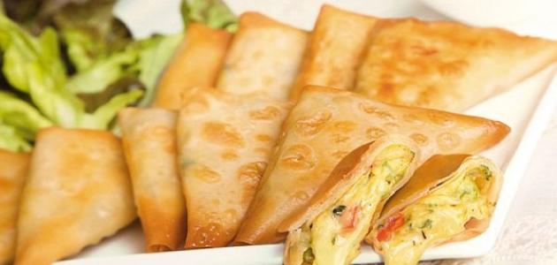 طريقة عمل السمبوسة بالجبنة طريقة عمل السمبوسة بالجبنة