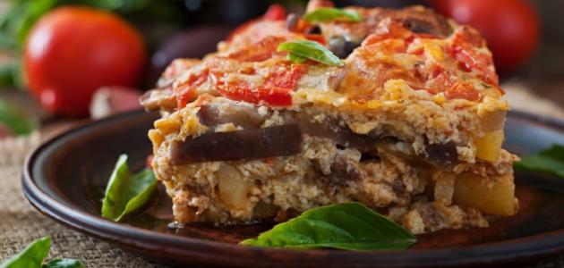 طريقة عمل اللازانيا بالخضار طريقة عمل اللازانيا بالخضار