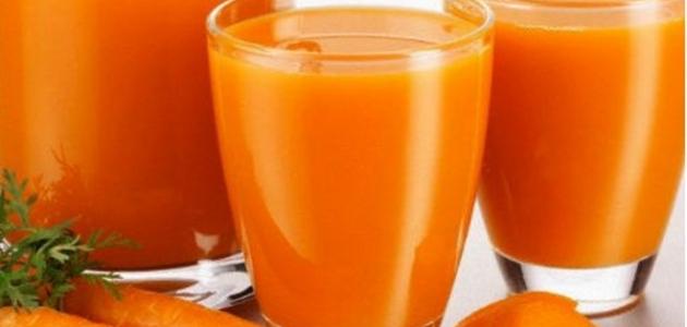 طريقة عمل عصير الجزر الطبيعي طريقة عمل عصير الجزر الطبيعي