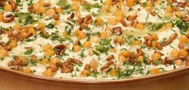 طريقة عمل فتة الحمص باللحمة طريقة عمل فتة الحمص باللحمة