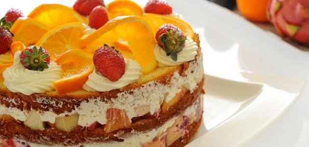 طريقة عمل كيك بالفواكه طريقة عمل كيك بالفواكه