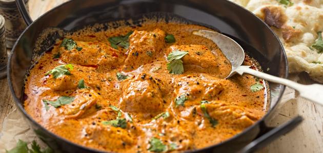 طريقة كاري الدجاج الهندي