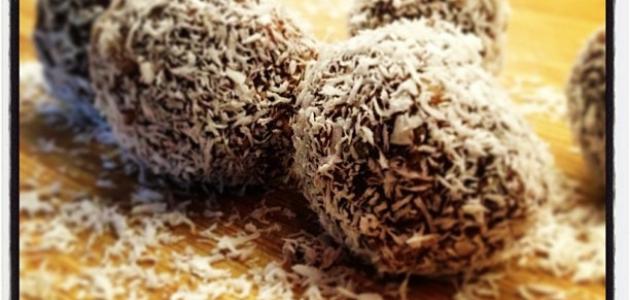 طريقة كرات جوز الهند طريقة كرات جوز الهند