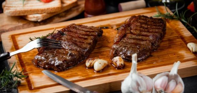 عمل بفتيك اللحمة