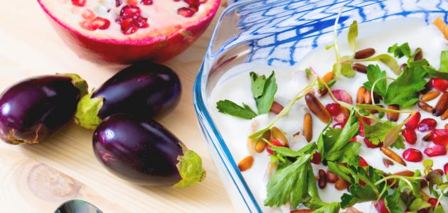 فتة مكدوس شامية