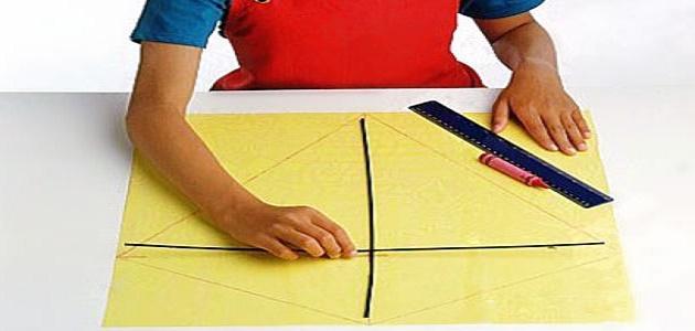 كيفية صنع الطائرة الورقية كيفية صنع الطائرة الورقية