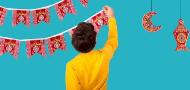 كيفية عمل حبل زينة رمضان