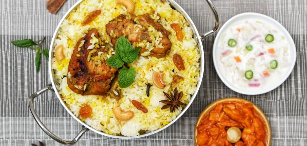 كيف اعمل رز برياني