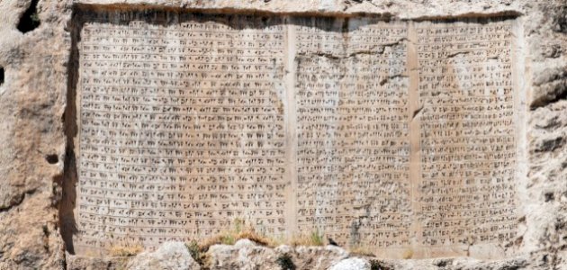 مراحل تطور الكتابة المسمارية