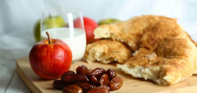 نظام غذائي صحي في رمضان