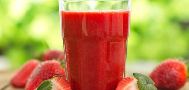 صورة جديد طريقة عمل عصير فراولة طبيعي