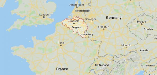 صورة جديد أين تقع بلجيكا على الخريطة