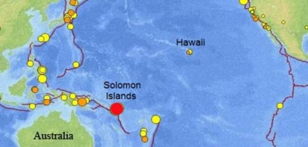 صورة جديد أين تقع جزر سليمان على الخريطة