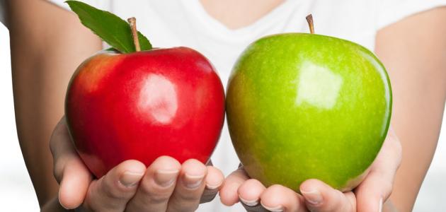صورة جديد فوائد التفاح الأخضر والأحمر