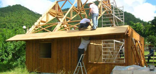 60751a2e45615 كيف تصنع بيت من الخشب