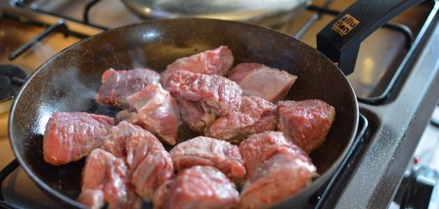 صورة أطباق بقطع اللحم
