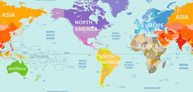 صورة كم عدد قارات العالم