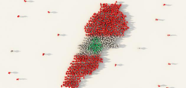 صورة مساحة لبنان وعدد سكانها