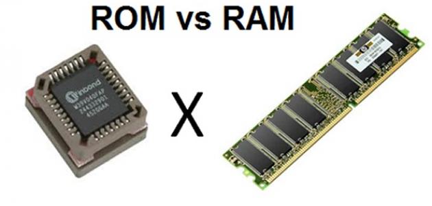 صورة الفرق بين RAM و ROM
