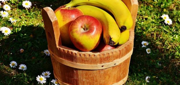 صورة فوائد التفاح والموز
