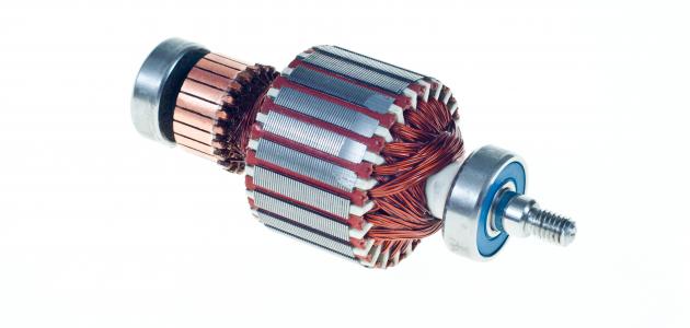 صورة مكونات المحرك الكهربائي