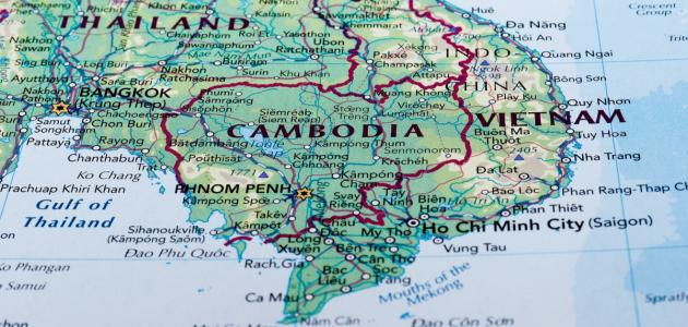 صورة أين تقع كمبوديا