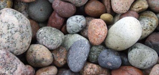 صورة أنواع الحجارة