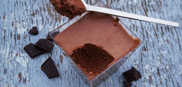 صورة طريقة عمل موس الشوكولاتة دون كريمة