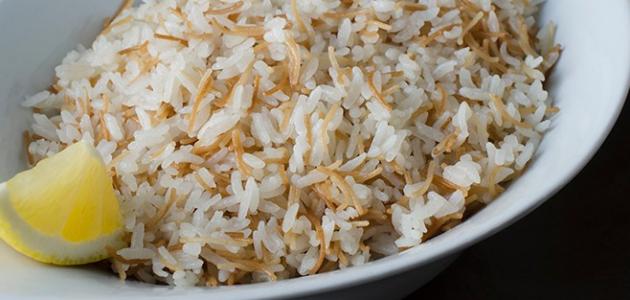 صورة طريقة الشعيرية مع الأرز