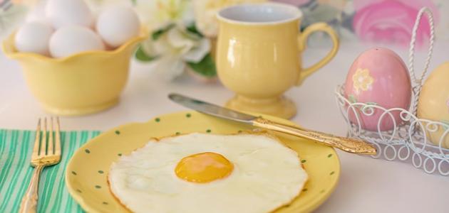 صورة طريقة عمل البيض المقلي