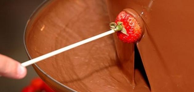 صورة طريقة عمل نافورة الشوكولاتة
