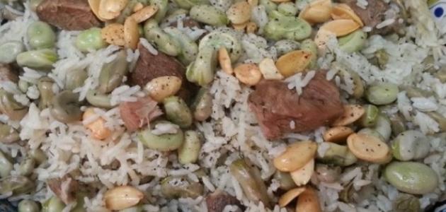 صورة الأرز بالفول على الطريقة اللبنانية