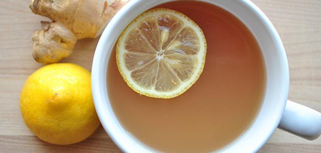 صورة طريقة عمل شاي الزنجبيل والليمون